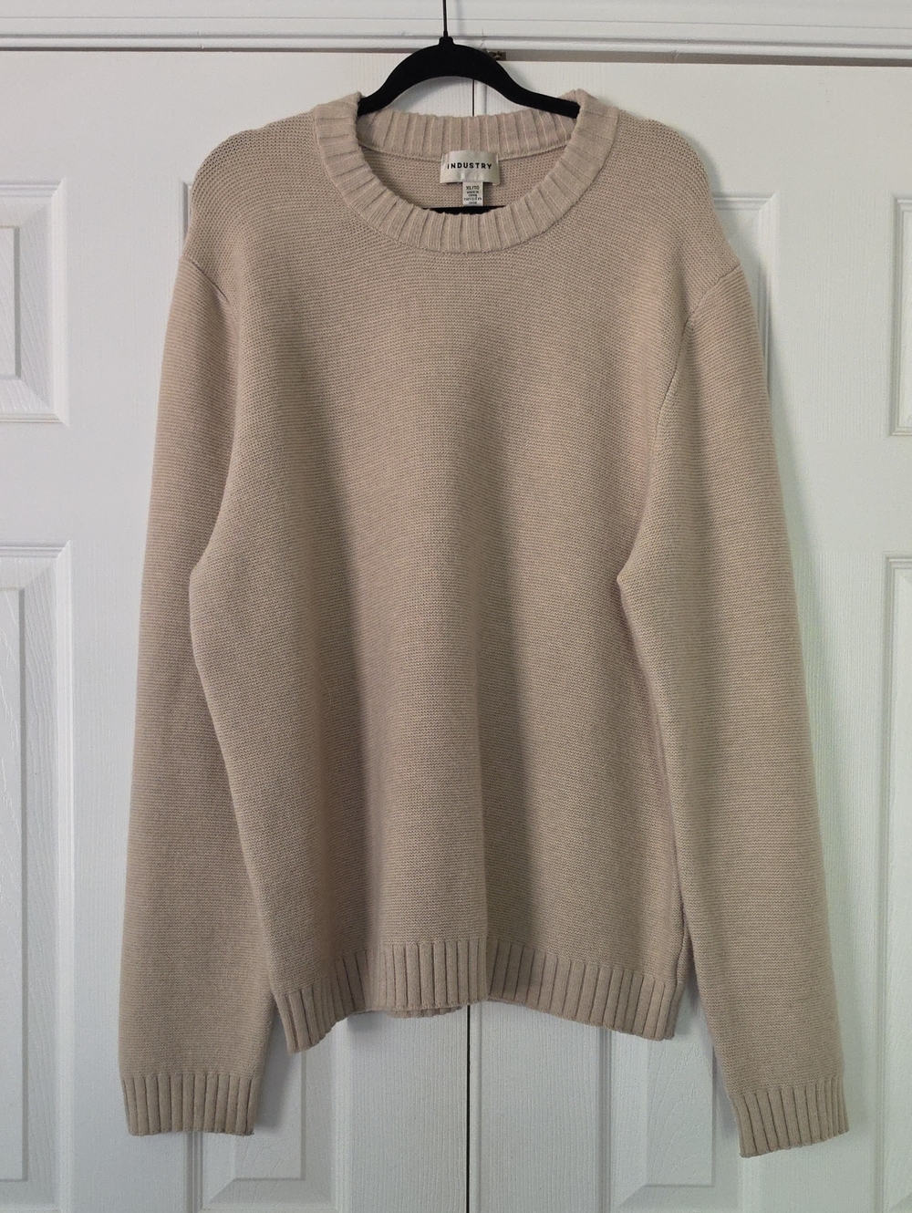 Men’s Crewneck Sweater Beige Soft Cream